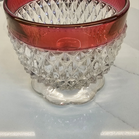 Indiana Glass Co. ruby flashed creamer & open sugar bowl set 1960… - Picture 10 of 16